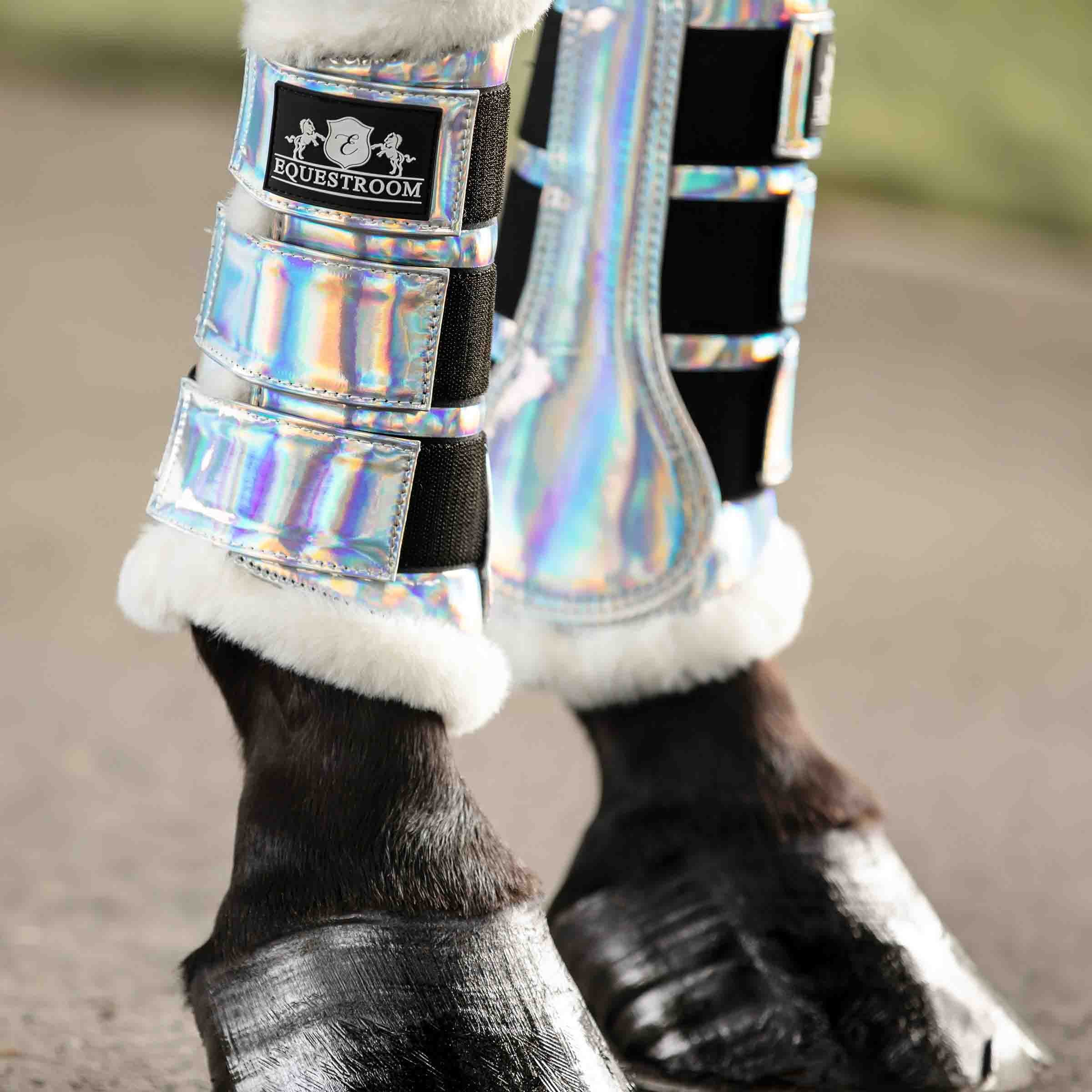 Equestroom Holographic Brushing Boots - Equestroom - Equiluxe Tack