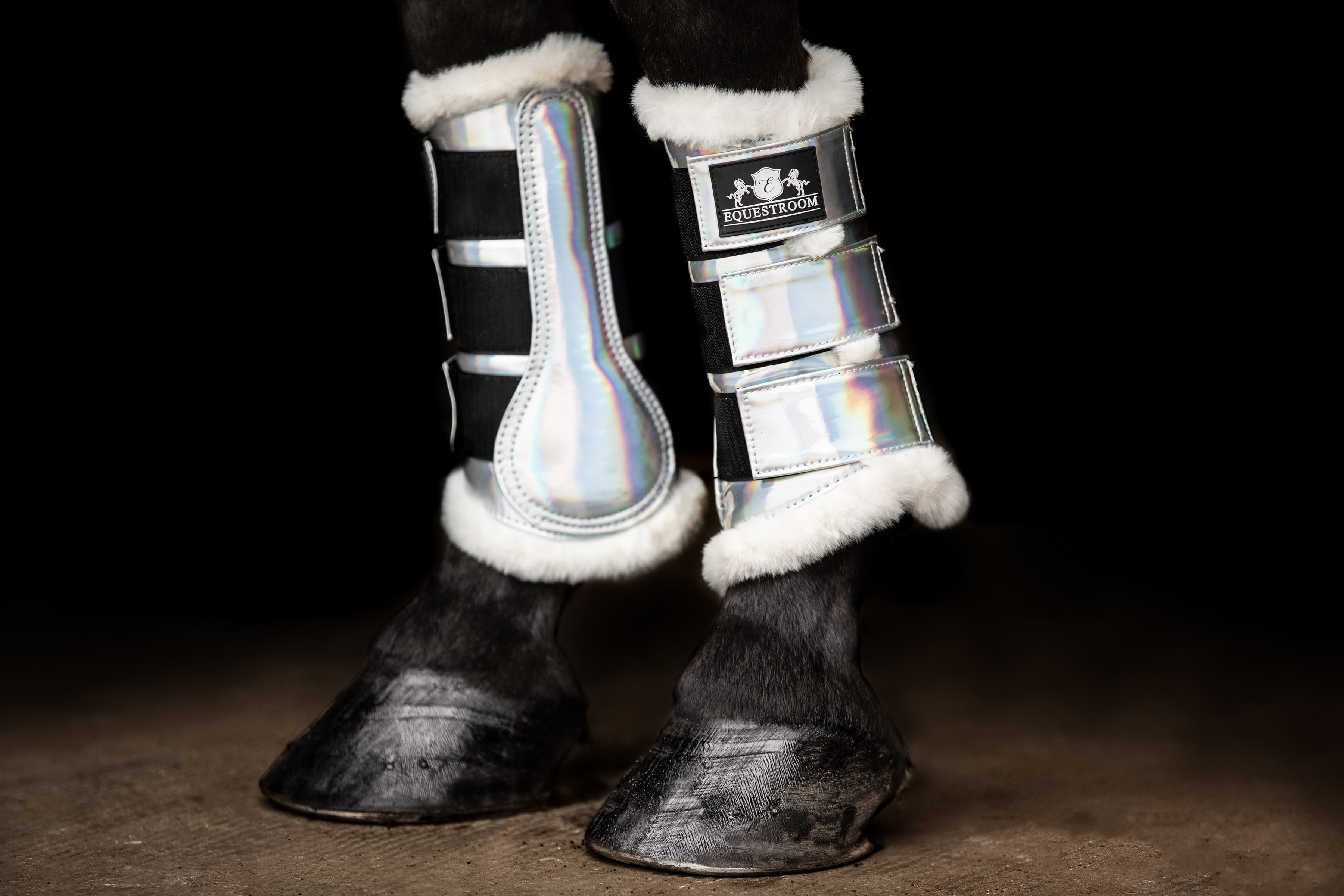 Equestroom Holographic Brushing Boots - Equestroom - Equiluxe Tack