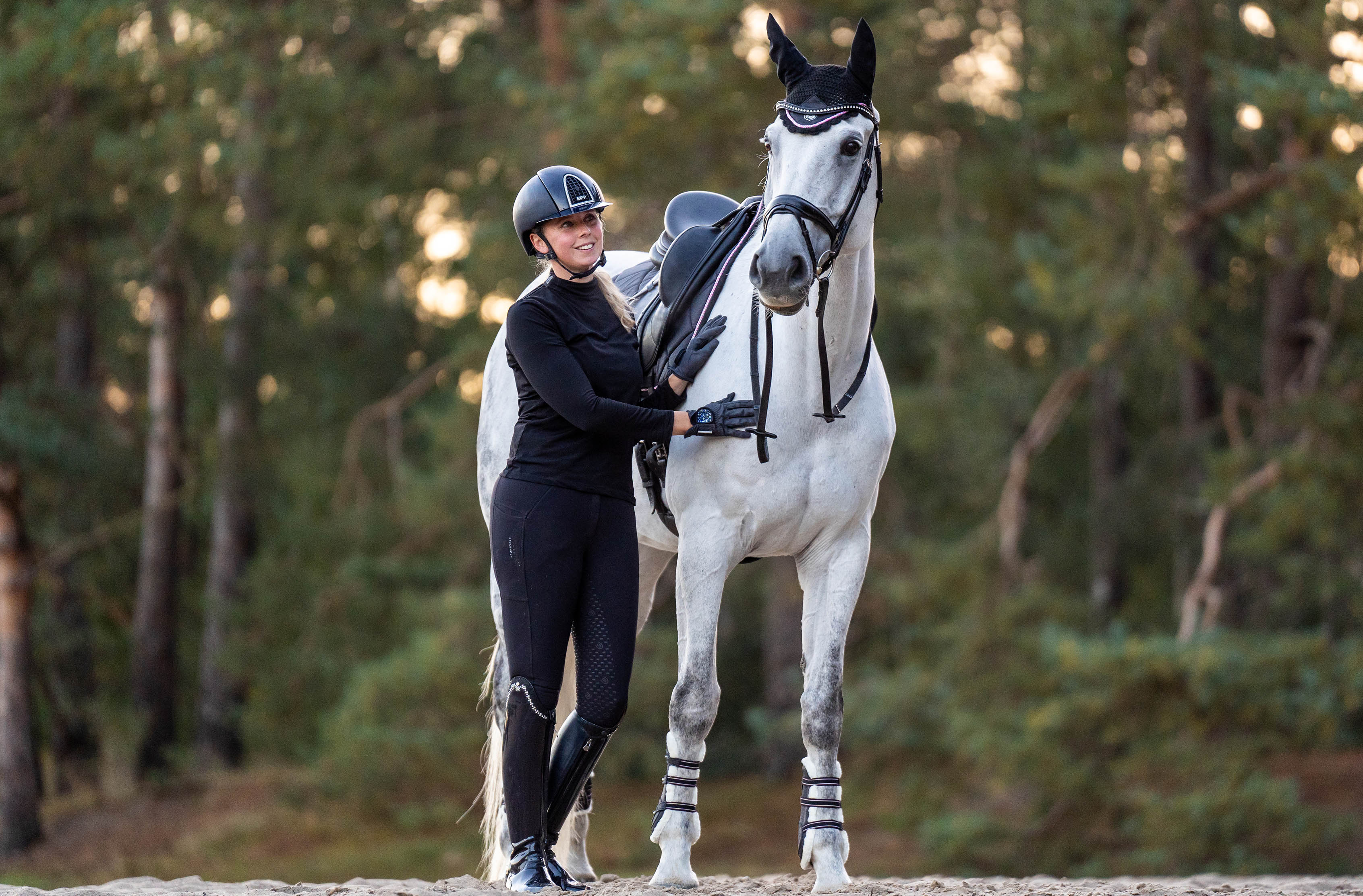 Equestroom Midnight Black Saddle Pad Set - Equestroom - Equiluxe Tack