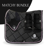 Equestroom Midnight Black Saddle Pad Set - Equestroom - Equiluxe Tack