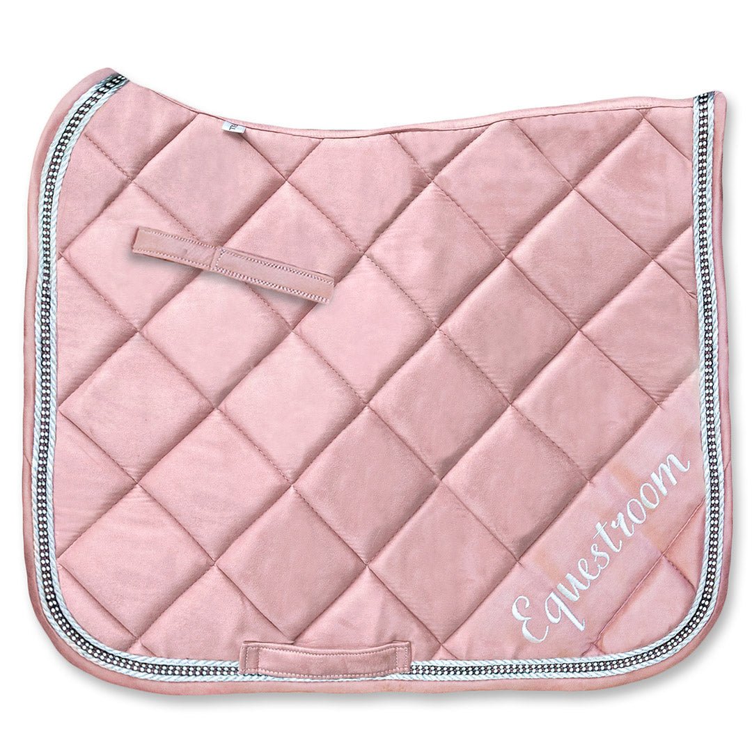 Equestroom Powder Pink Suede Saddle Pad - Equestroom - Equiluxe Tack