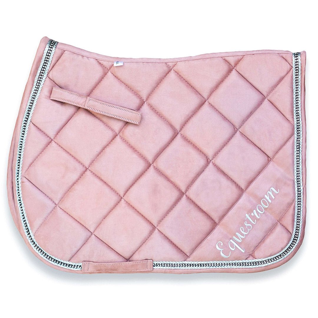 Equestroom Powder Pink Suede Saddle Pad - Equestroom - Equiluxe Tack