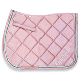 Equestroom Powder Pink Suede Saddle Pad - Equestroom - Equiluxe Tack