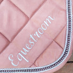 Equestroom Powder Pink Suede Saddle Pad - Equestroom - Equiluxe Tack