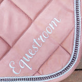 Equestroom Powder Pink Suede Saddle Pad - Equestroom - Equiluxe Tack