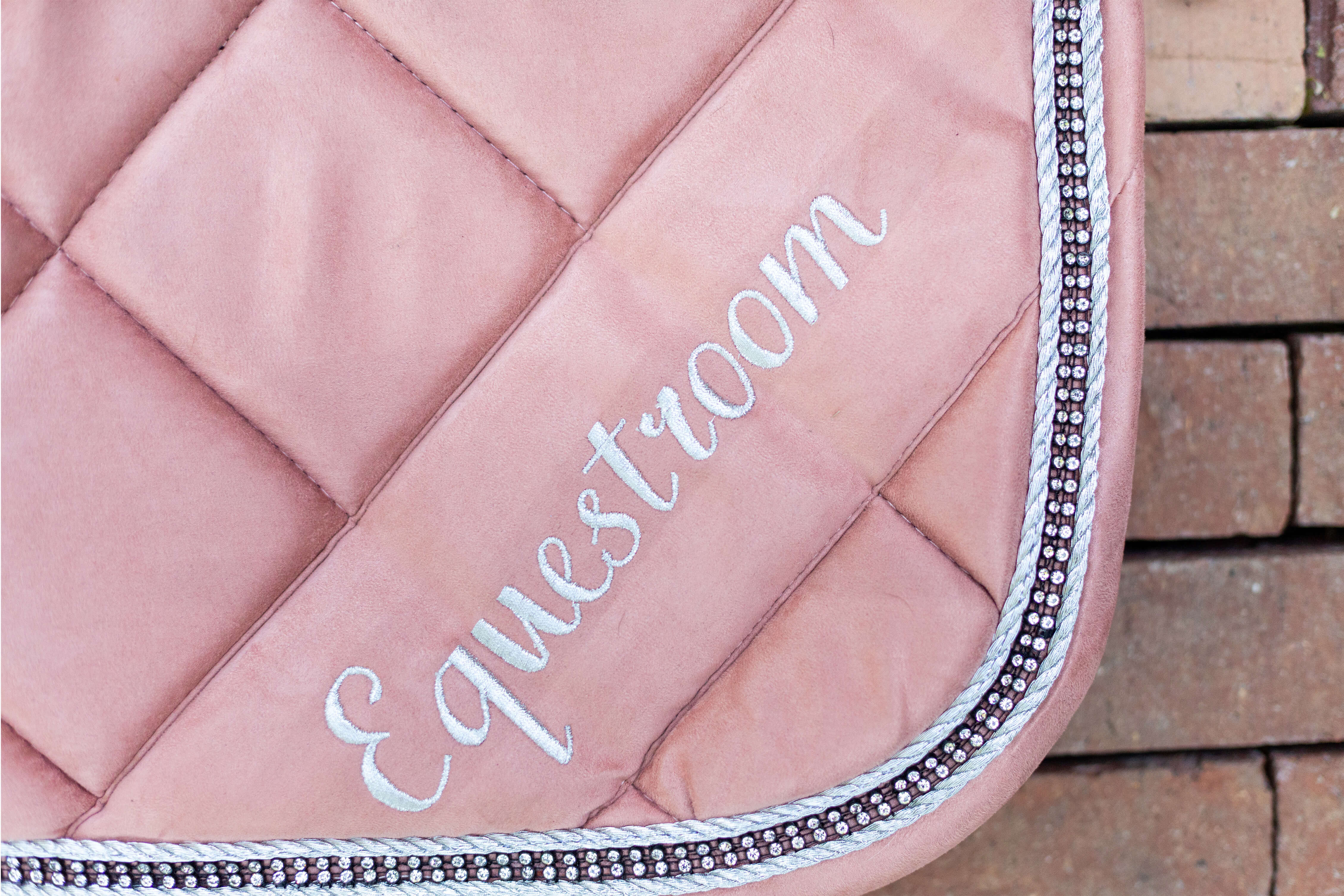 Equestroom Powder Pink Suede Saddle Pad - Equestroom - Equiluxe Tack