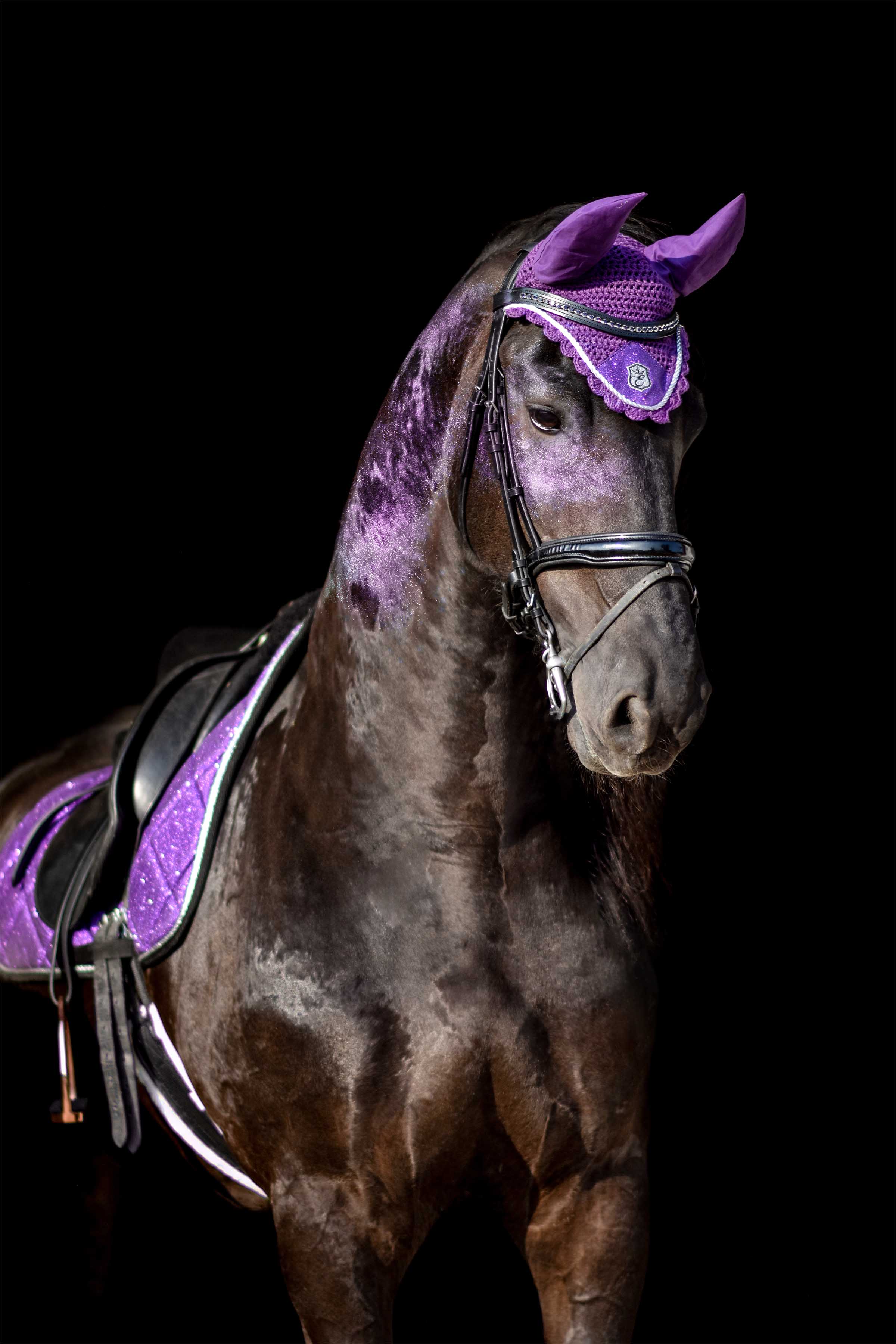 Equestroom Purple Amethyst Fly Hat - Equestroom - Equiluxe Tack