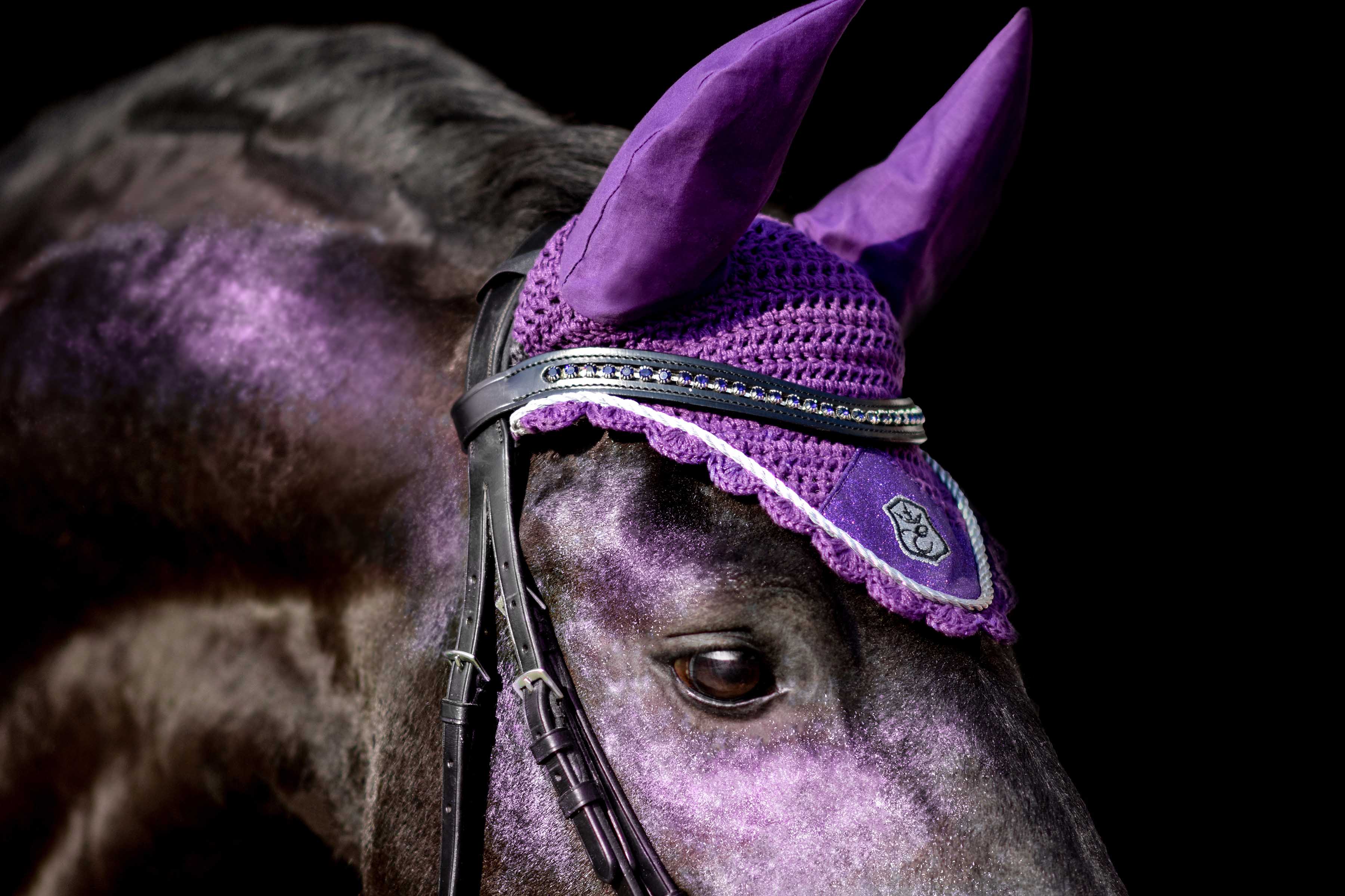 Equestroom Purple Amethyst Fly Hat - Equestroom - Equiluxe Tack