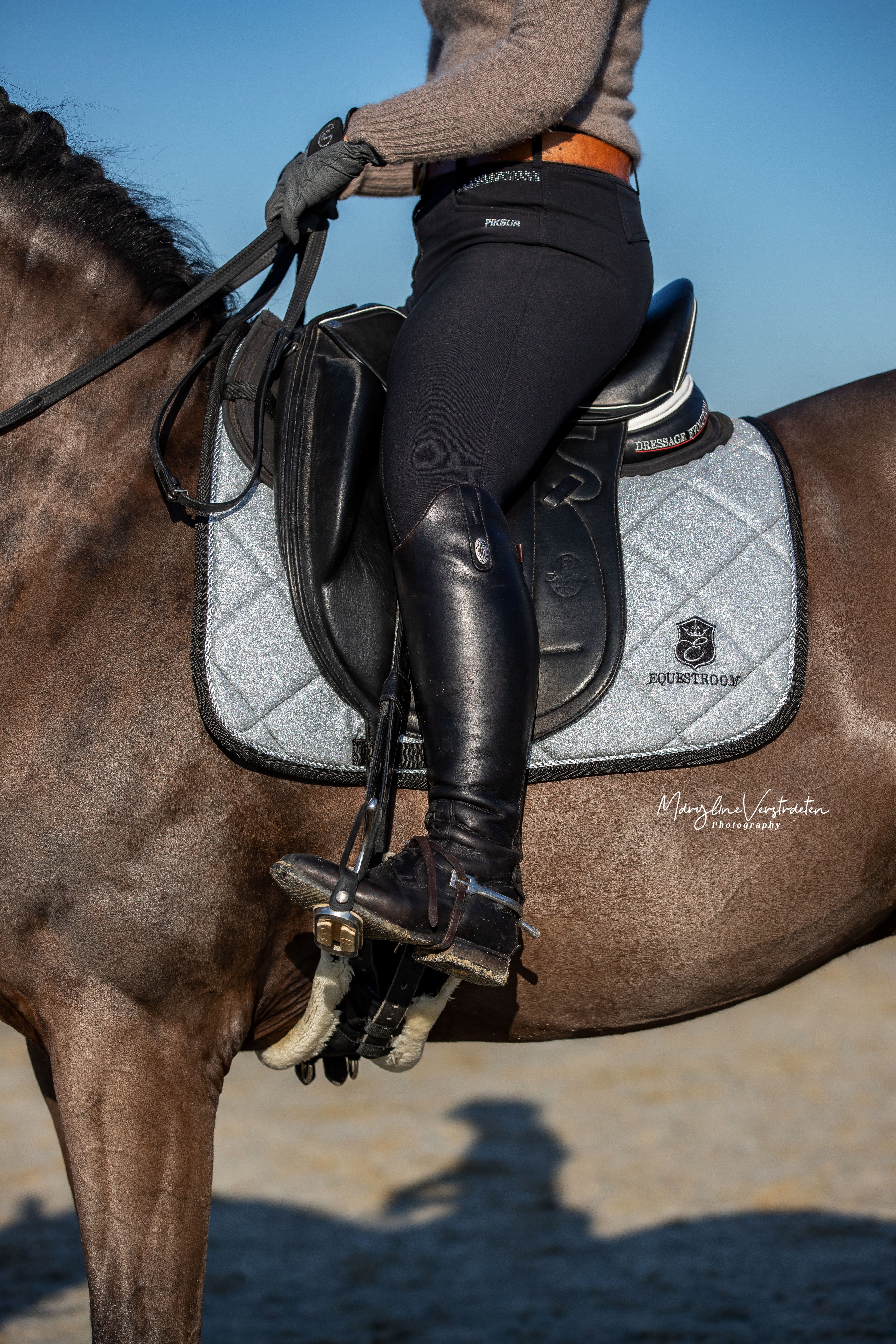 Equestroom Royal Silver Saddle Pad Set - Equestroom - Equiluxe Tack