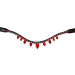 Equestroom Scarlet Red Browband - Equestroom - Equiluxe Tack