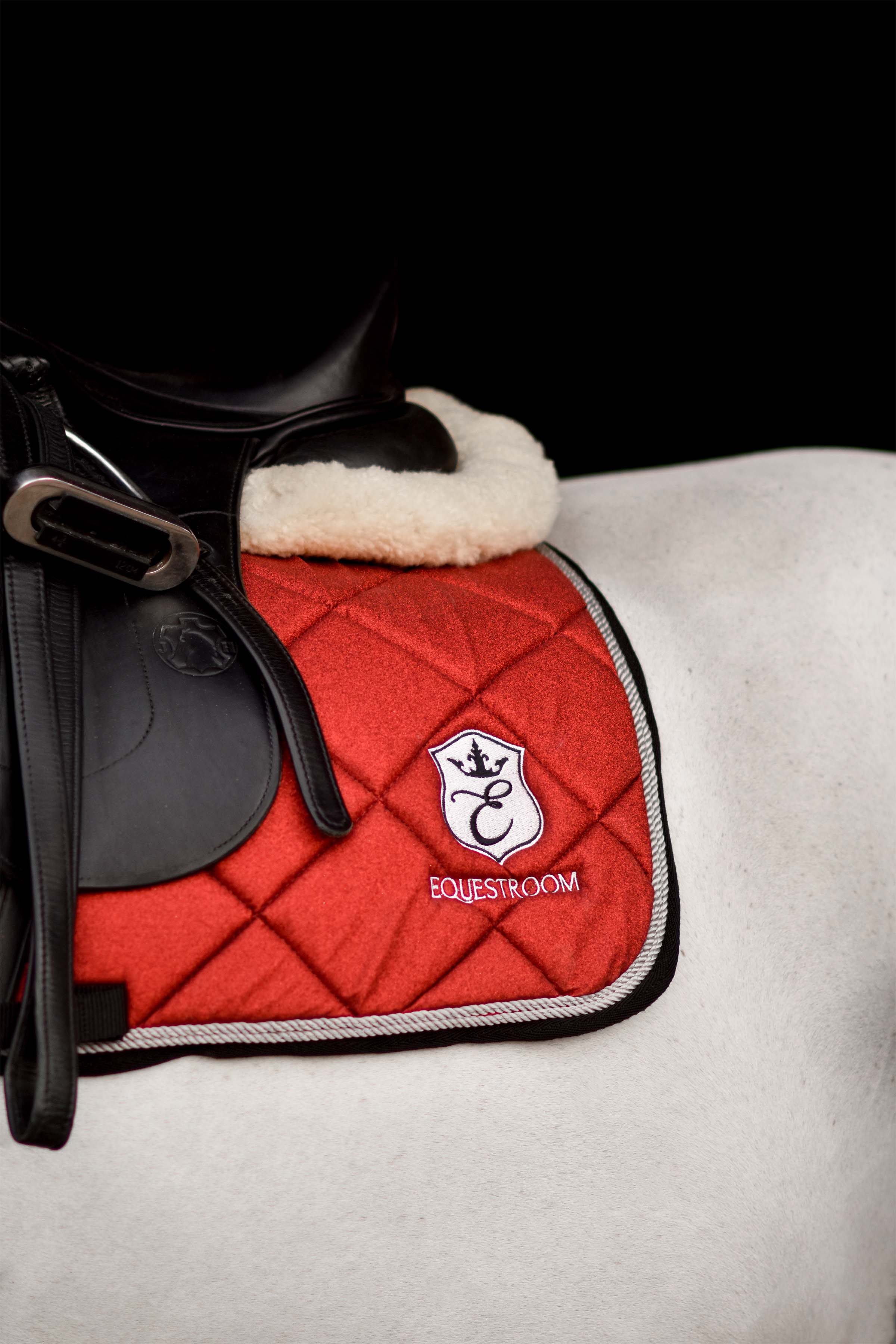 Equestroom Scarlet Red Saddle Pad - Equestroom - Equiluxe Tack