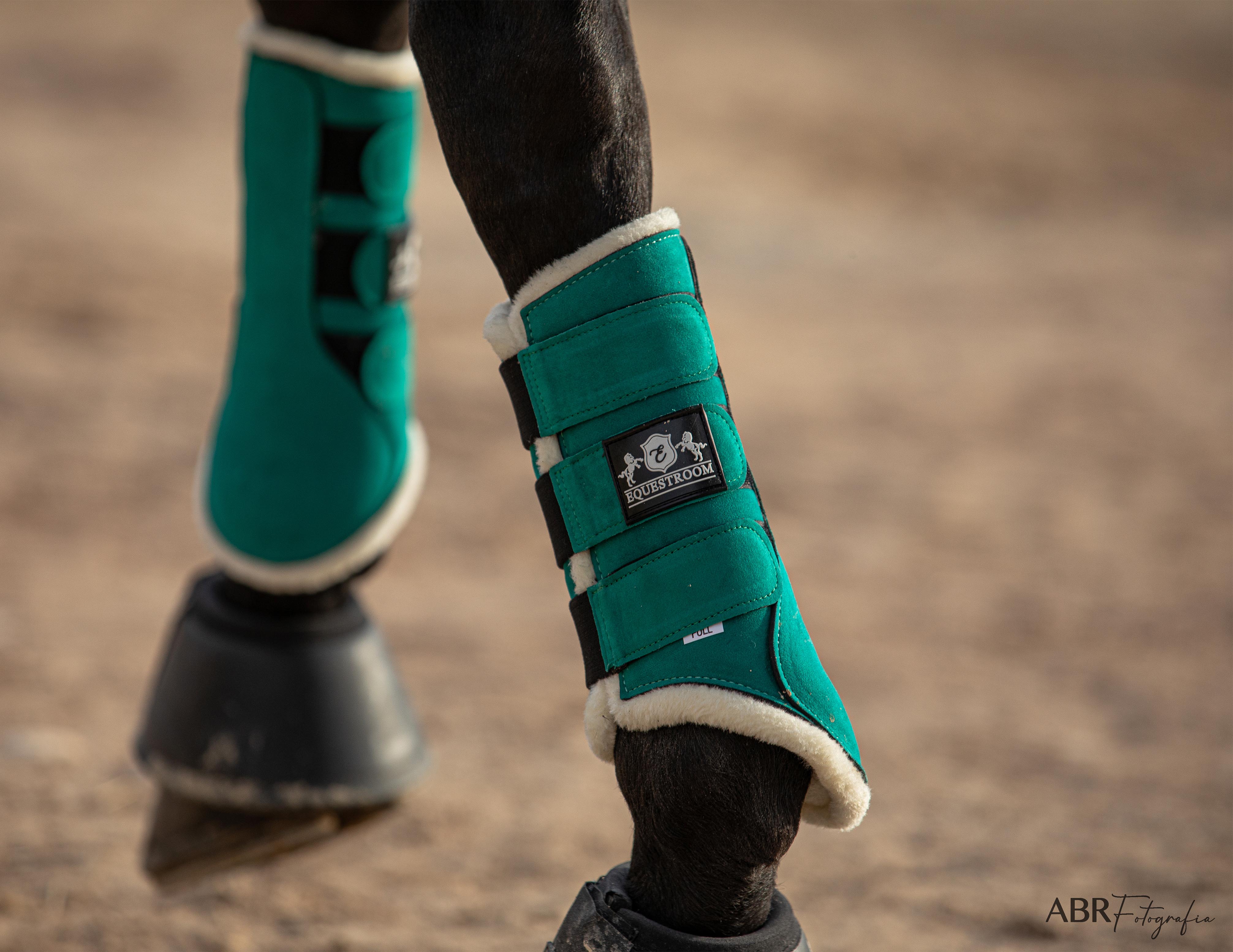 Equestroom Teal Brushing Boots - Equestroom - Equiluxe Tack