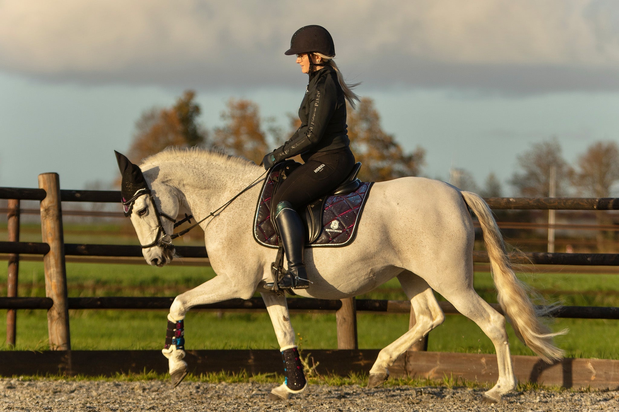 Equestroom Ultraviolet Saddle Pad - Equestroom - Equiluxe Tack