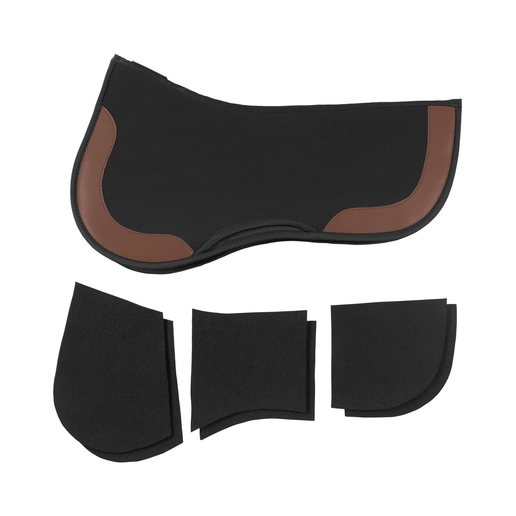 EquiFit® Thin ImpacTeq® Half Pad with Shims - EquiFit - Equiluxe Tack