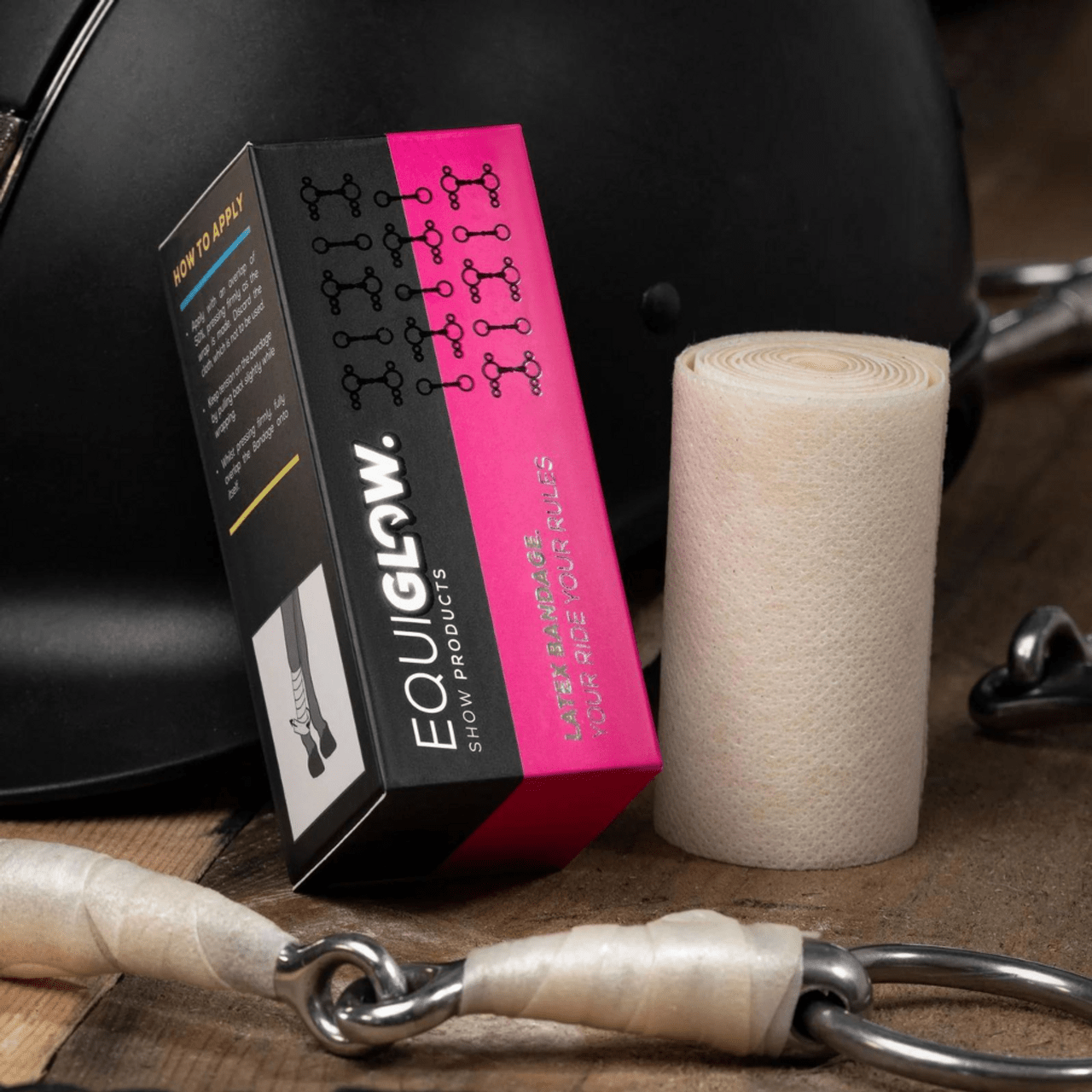 Equiglow Latex Bandage & Bit Wrap - Equiluxe Tack - Equiluxe Tack