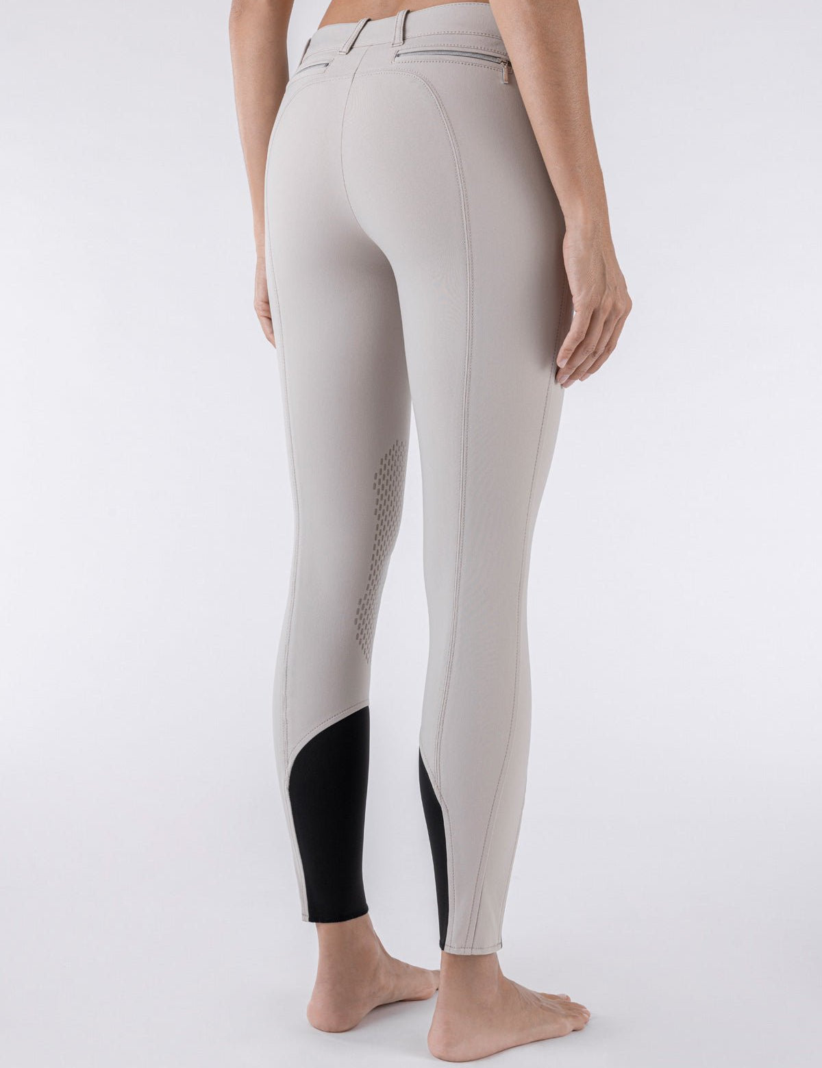 Equiline Ash "Black Triangle" Women's Riding Breeches - Beige - Equiline - Equiluxe Tack