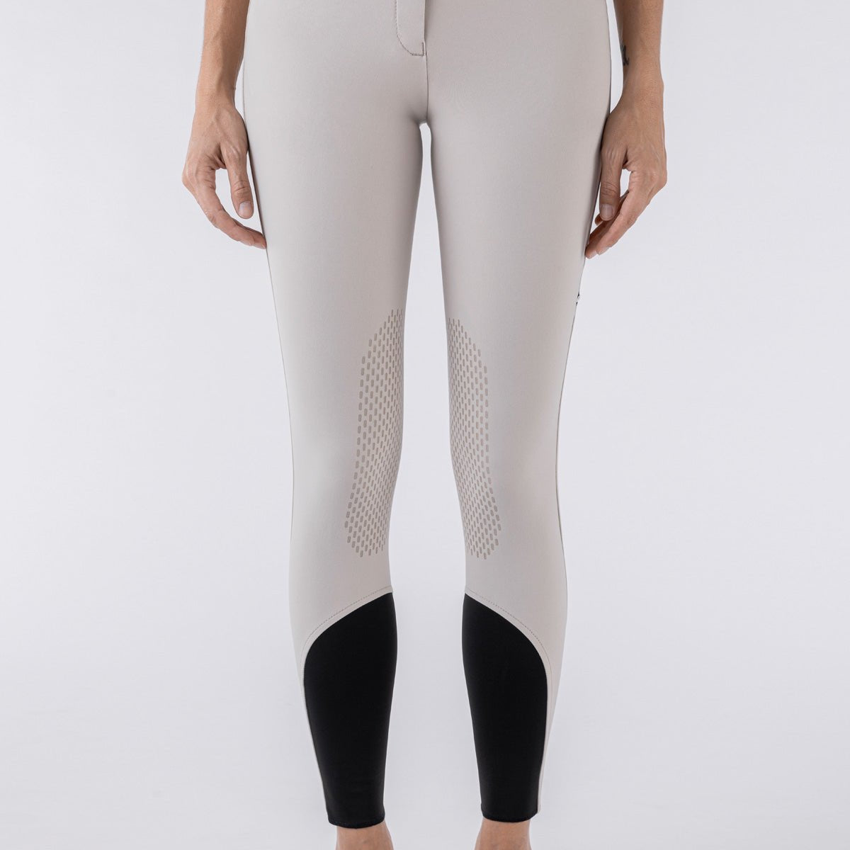 Equiline Ash "Black Triangle" Women's Riding Breeches - Beige - Equiline - Equiluxe Tack