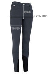 Equiline Ash "Black Triangle" Women's Riding Breeches - Beige - Equiline - Equiluxe Tack
