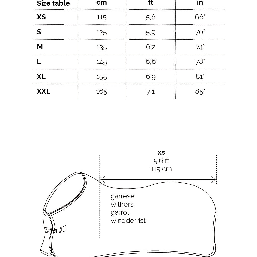 Equiline Berenice Horse Neck Cover Medium Fill (200g) - Equiline - Equiluxe Tack