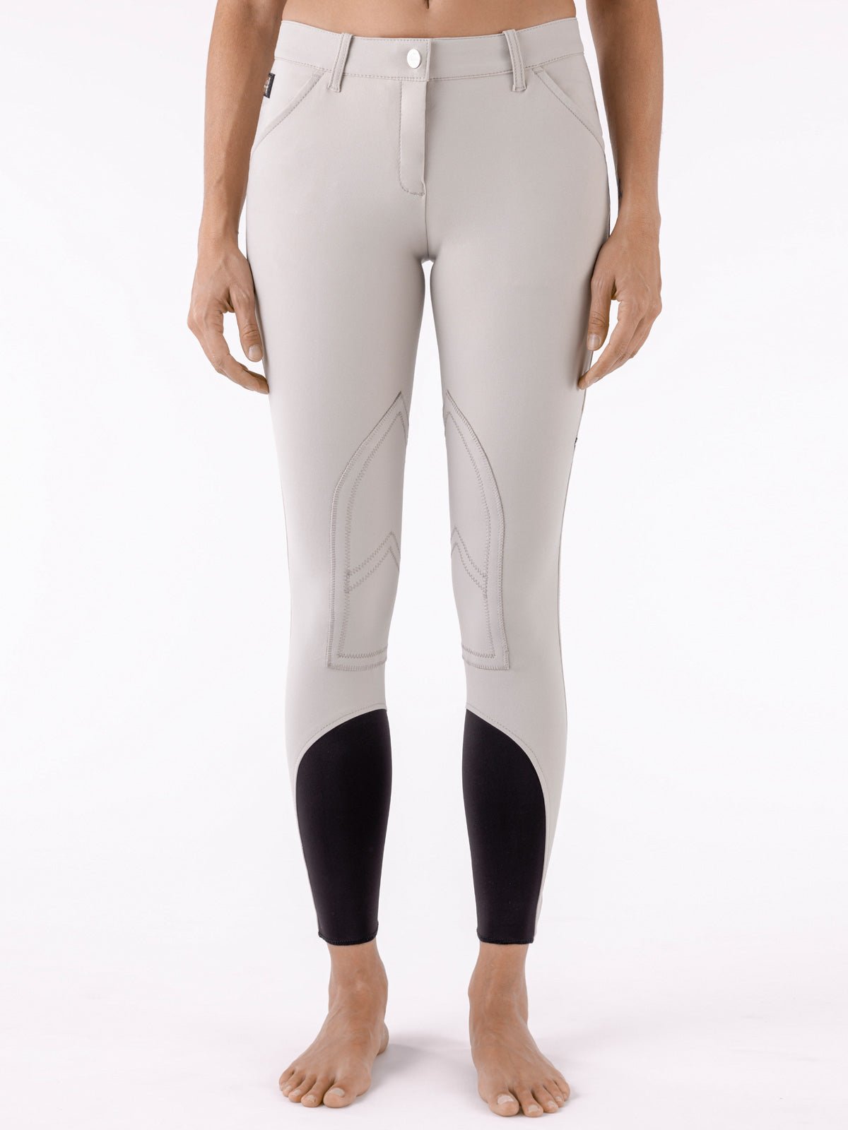 Equiline Boston "Black Triangle" Women's Riding Breeches - Beige - Equiline - Equiluxe Tack