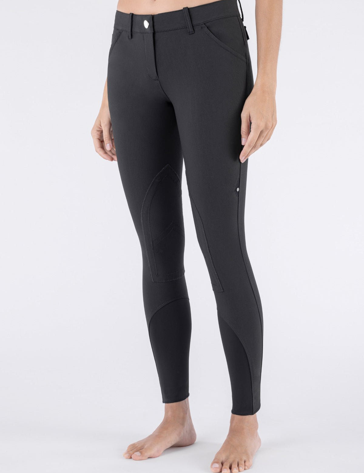 Equiline Boston "Black Triangle" Women's Riding Breeches - Black - Equiline - Equiluxe Tack