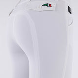 Equiline Boston "Black Triangle" Women's Riding Breeches - White - Equiline - Equiluxe Tack