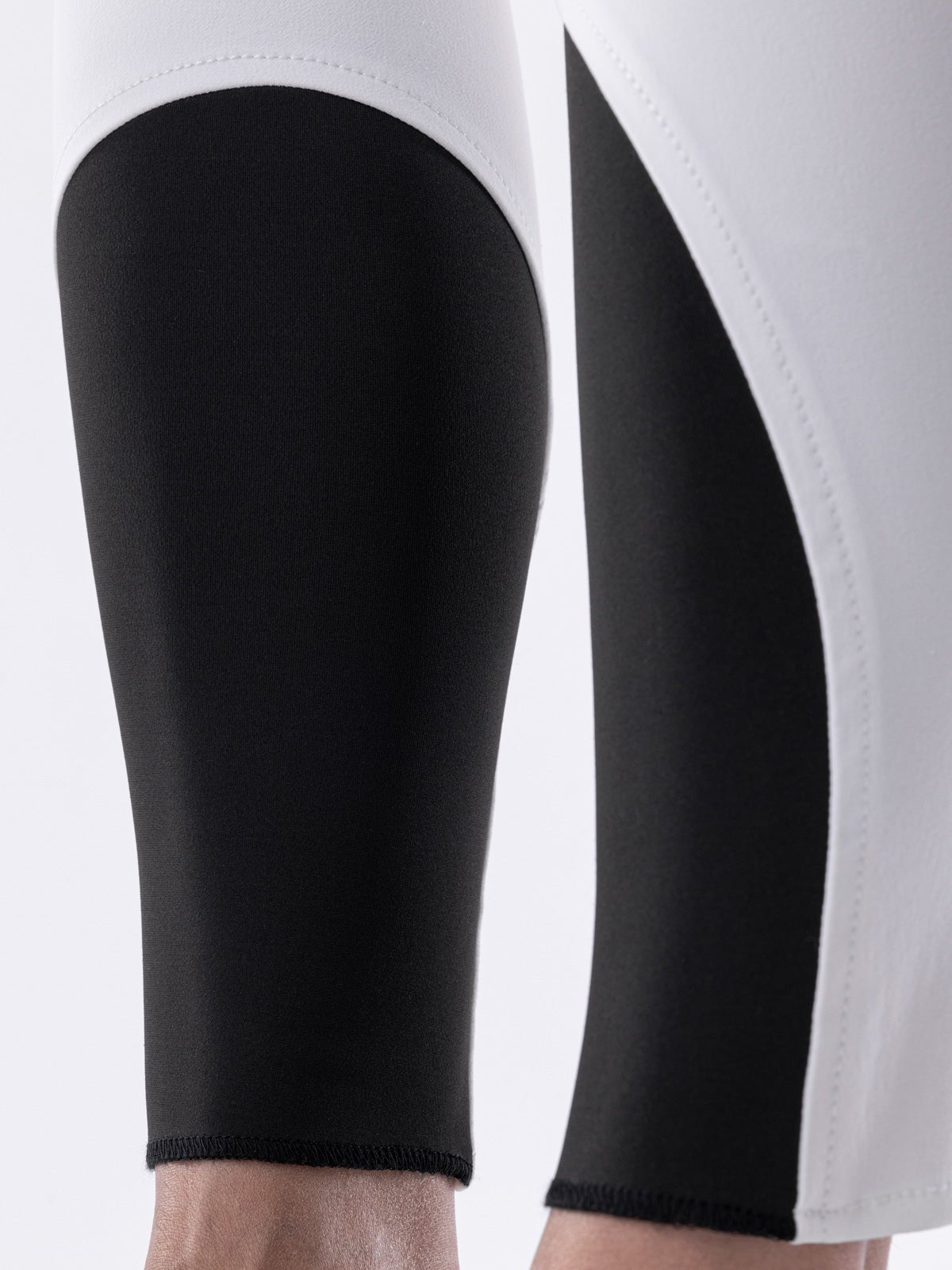 Equiline Boston "Black Triangle" Women's Riding Breeches - White - Equiline - Equiluxe Tack