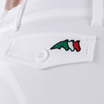 Equiline Boston "Black Triangle" Women's Riding Breeches - White - Equiline - Equiluxe Tack