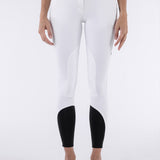 Equiline Boston "Black Triangle" Women's Riding Breeches - White - Equiline - Equiluxe Tack