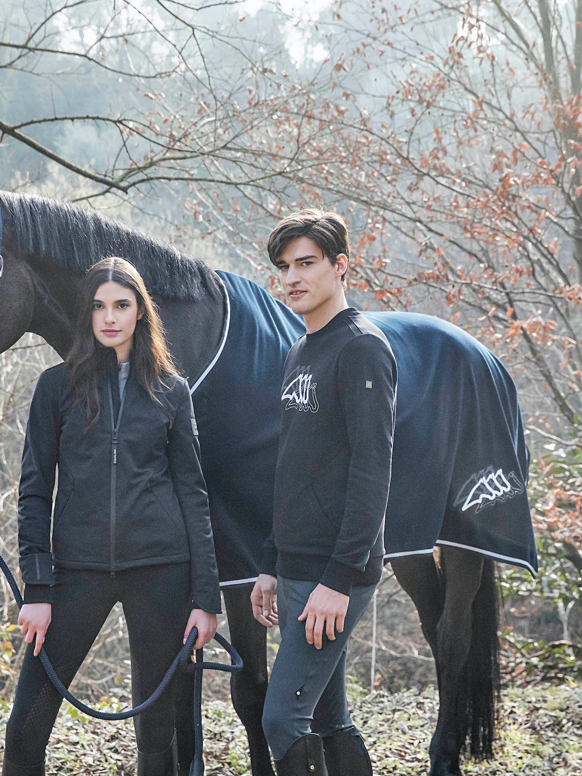 Cude Equiline Cude C Microfleece Cooler w/ Graphic Logo | Equiluxe Tack