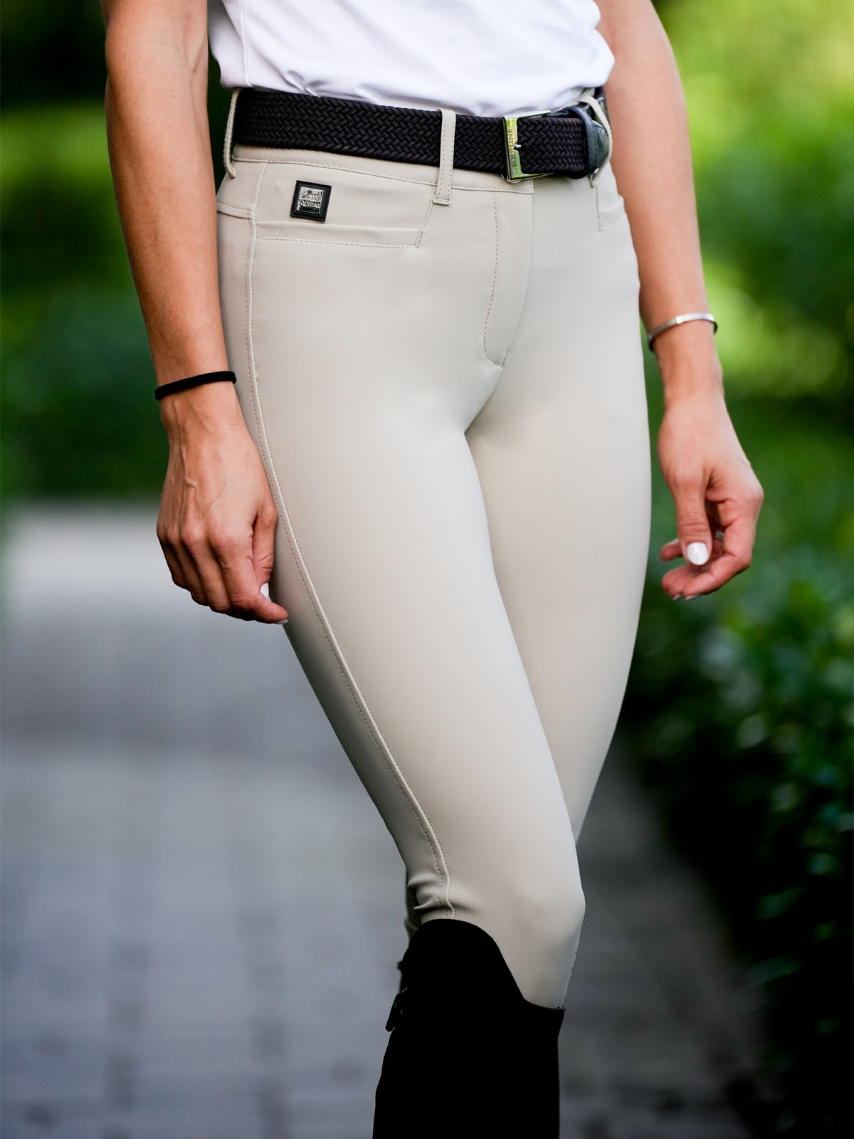 Equiline ERNAEK - S Women’s High - Waist Knee Grip Breeches in Summer Weight B - Move - Equiline - Equiluxe Tack