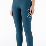 Equiline EVRAKH Knee Grip Leggings - Black - Equiline - Equiluxe Tack