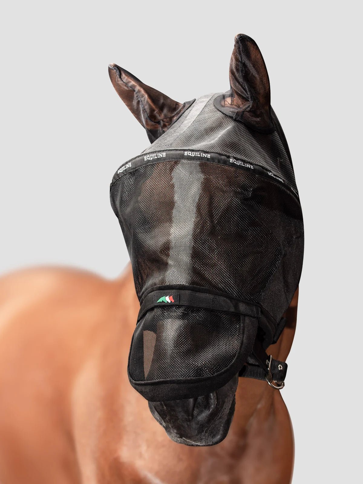 Equiline Full Face Fly Mask w/ Ears & Detachable Nose - Equiline - Equiluxe Tack