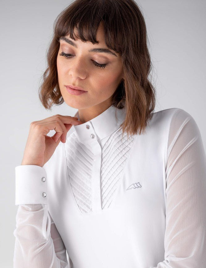 Equiline Gurteg Women's Long Sleeve Polo Shirt - Equiline - Equiluxe Tack