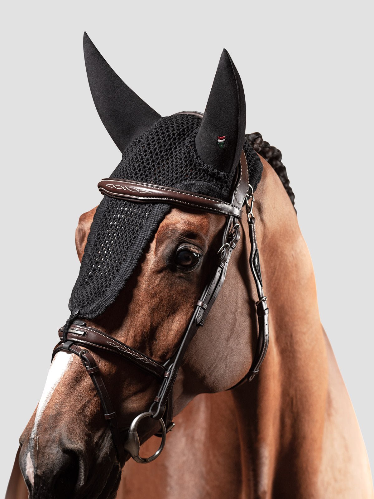 Equiline Ruben Soundproof Ear Net - Black - Equiline - Equiluxe Tack