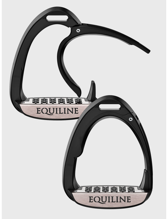 Equiline X - Cel Dressage Safety Stirrups - Black - Equiline - Equiluxe Tack