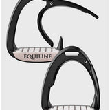 Equiline X - Cel Jumping Safety Stirrups - Black - Equiline - Equiluxe Tack