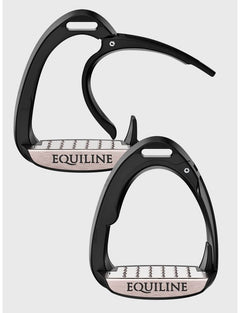 Equiline X - Cel Jumping Safety Stirrups - Black - Equiline - Equiluxe Tack