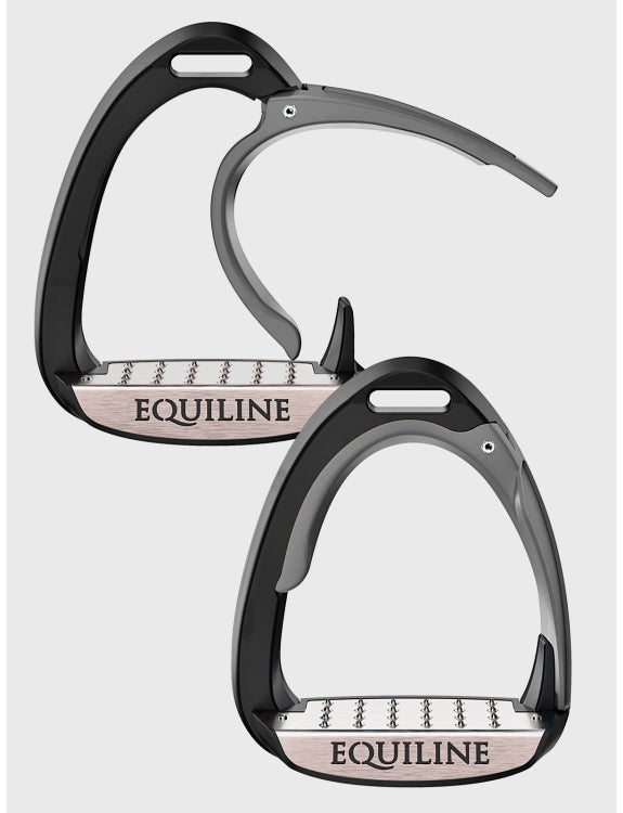 Equiline X - Cel Jumping Safety Stirrups - Grey - Equiline - Equiluxe Tack