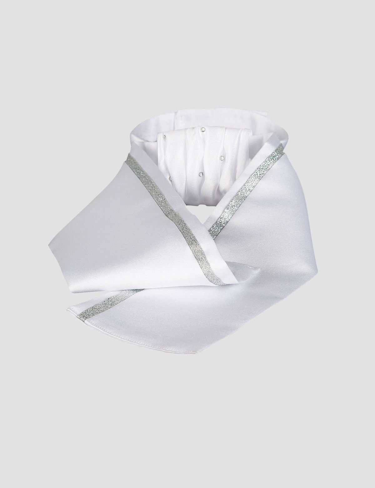Equiling Cloe Stock Tie w/ Silver Ribbon - Equiline - Equiluxe Tack