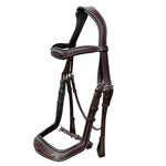 Equiluxe Anti - Pressure Anatomic Jumping Fancy Wave Stitched Bridle - Horse Size - Equiluxe Tack - Equiluxe Tack