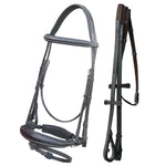 Equiluxe Dressage Bridle Monocrown Anatomical Noseband, Detachable Flash - Equiluxe Tack - Equiluxe Tack