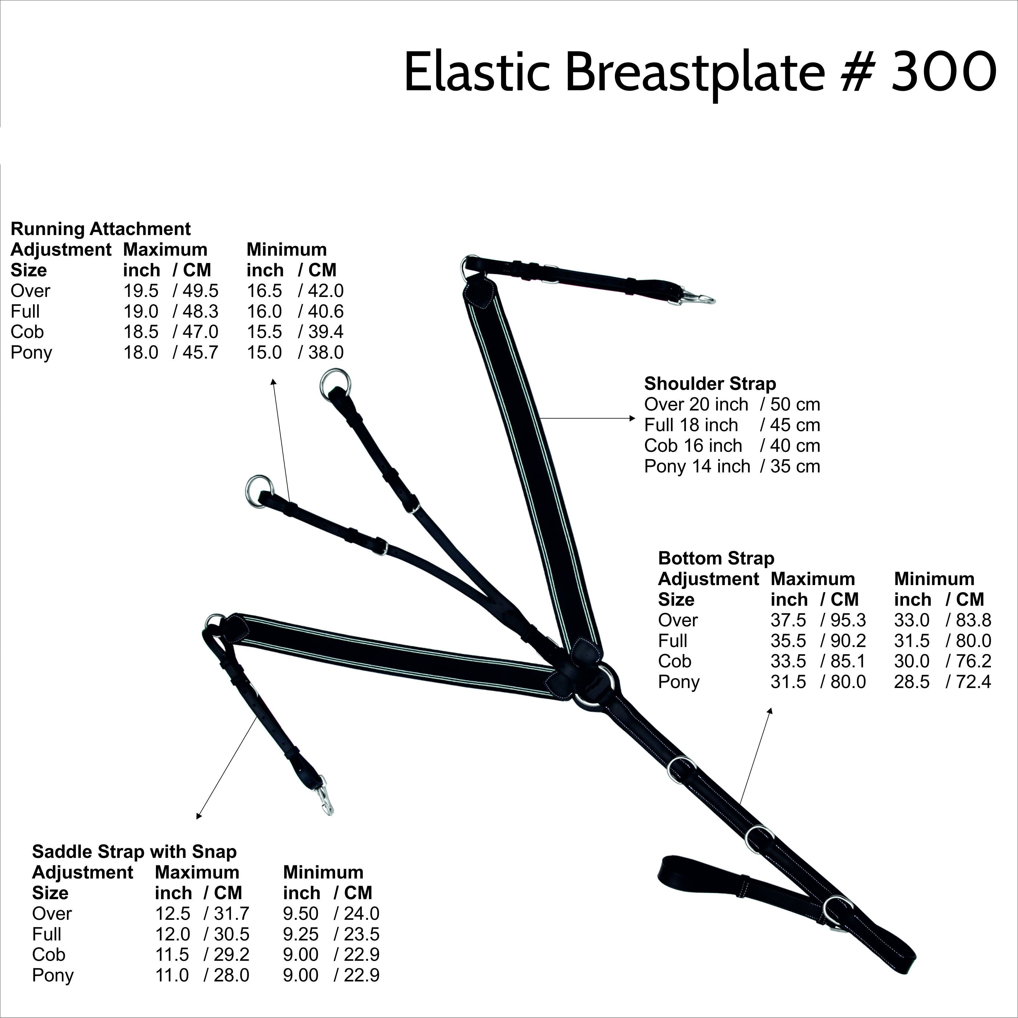 Equiluxe Elastic Breastplate with Running Attachment - Matching Elastic - Equiluxe Tack - Equiluxe Tack