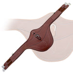 Equiluxe Fancy Belly Guard Girth Leather or Sheepskin Padding - Matching Elastic - Equiluxe Tack - Equiluxe Tack