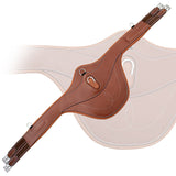 Equiluxe Fancy Belly Guard Girth Leather or Sheepskin Padding - Matching Elastic - Equiluxe Tack - Equiluxe Tack