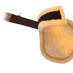 Equiluxe Fancy Belly Guard Girth Leather or Sheepskin Padding - Matching Elastic - Equiluxe Tack - Equiluxe Tack