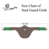 Equiluxe Fancy Belly Guard Girth Leather or Sheepskin Padding - Navy Elastic - Equiluxe Tack - Equiluxe Tack