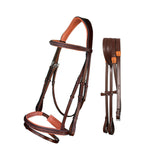 Equiluxe Fancy Stitched Bridle with Flash & Rubber Reins - Equiluxe Tack - Equiluxe Tack