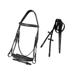 Equiluxe Fancy Stitched Bridle with Flash & Rubber Reins - Equiluxe Tack - Equiluxe Tack