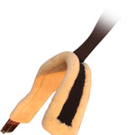 Equiluxe Fancy Stitched Girth w/ Leather or Sheepskin Padding - Green Elastic - Equiluxe Tack - Equiluxe Tack